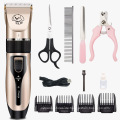 Wiederaufladbare niedrige Noise Haustier Haar Clipper Remover Cutter Cat Dog Hair Trimmer Elektrische Haustiere Haartuelle Maschine